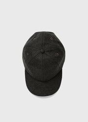 Men's Wool Twill Cap in Drill Green