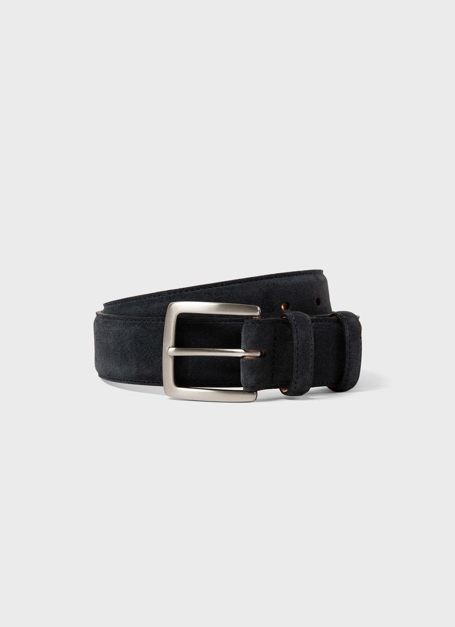 Ceinture daim 2024 bleu marine