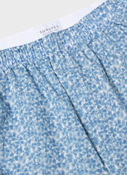 Men's Classic Boxer Shorts in Liberty Fabric in Blue Cover