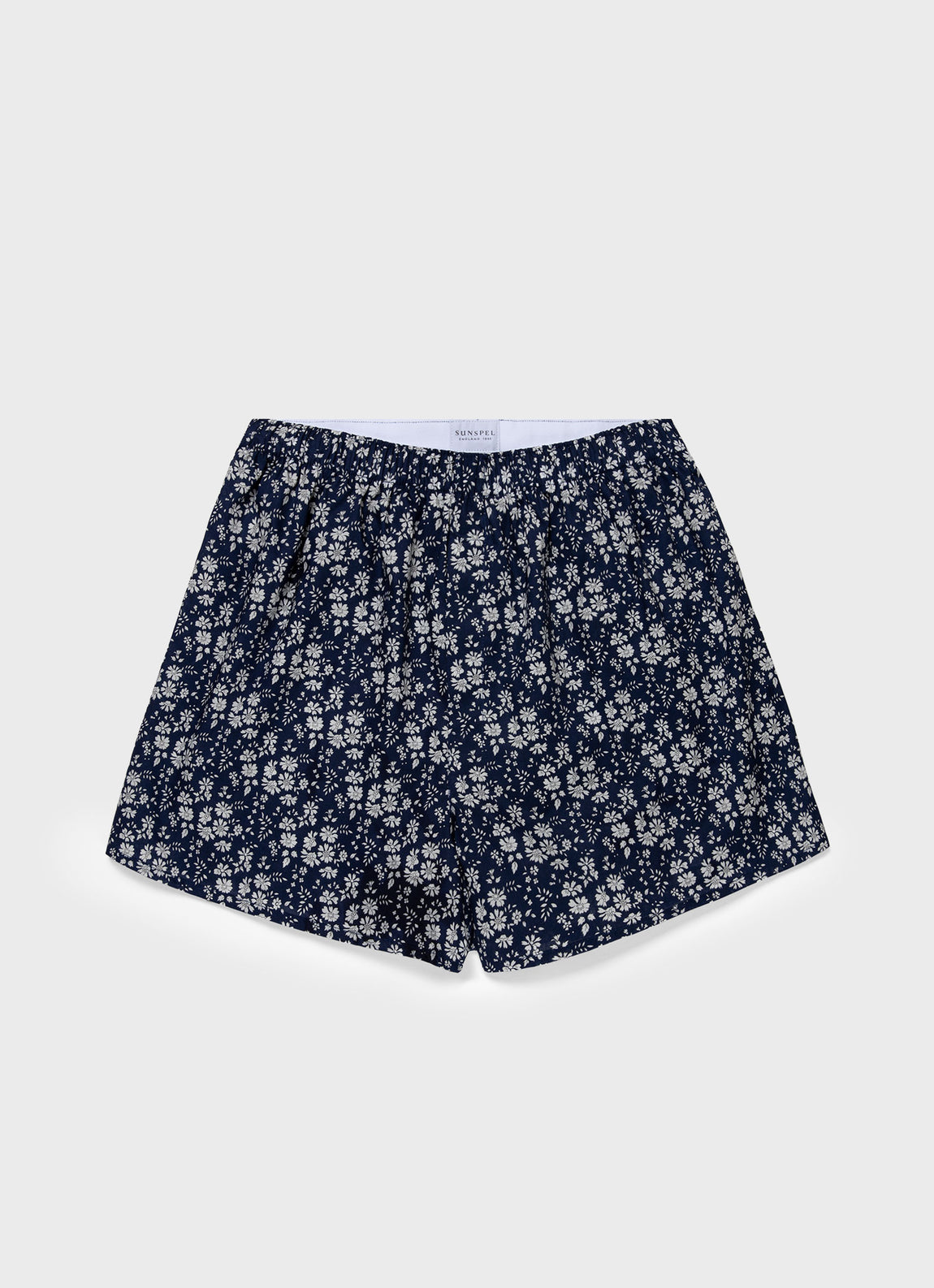 Men's Classic Boxer Shorts in Liberty Fabric Navy Meadow