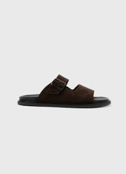 Men's Buckle Slider in Brown