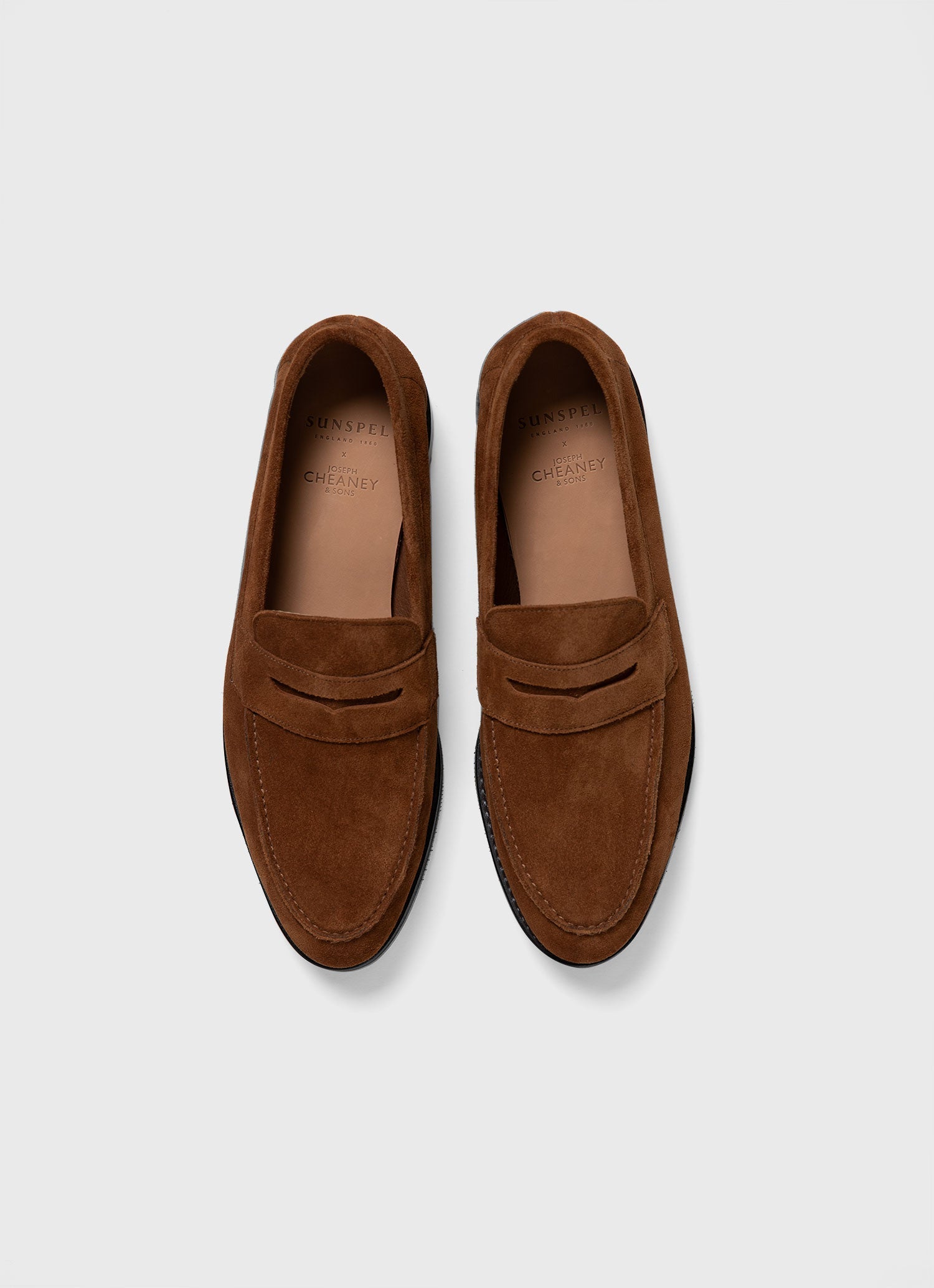 Men's Sunspel x Cheaney Loafer in Light Brown