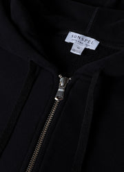 Men's Loopback Zip Hoody in Black