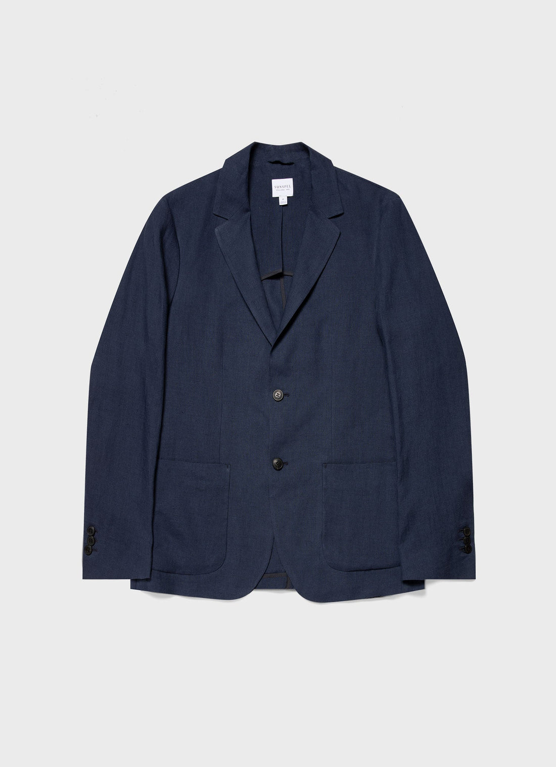 Men's Linen Blazer in Light Navy