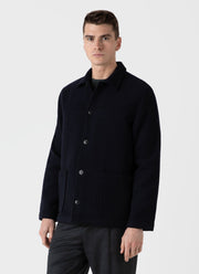 Men's Double Faced Chore Jacket in Navy