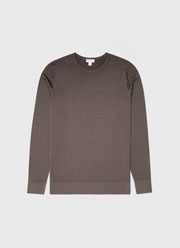 Men's Extra-Fine Merino Crew Neck in Cedar