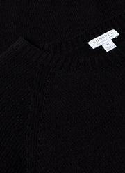 Men's Lambswool Crew Neck Jumper in Black