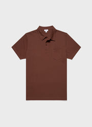 Men's Riviera Polo Shirt in Cocoa Brown