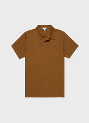 Men's Riviera Polo Shirt in Golden Brown