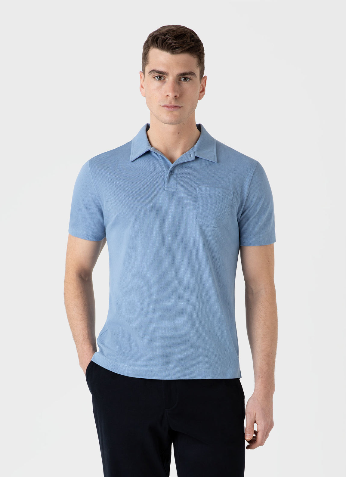 Men's Riviera Polo Shirt in Cornflower