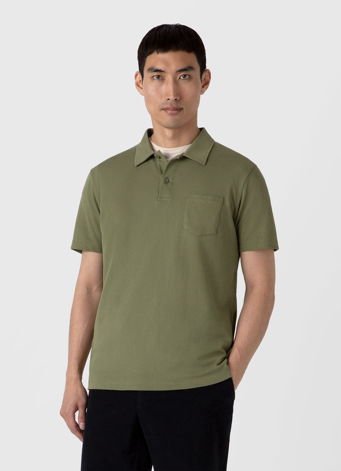 Men's Riviera Polo Shirt in Moss Green