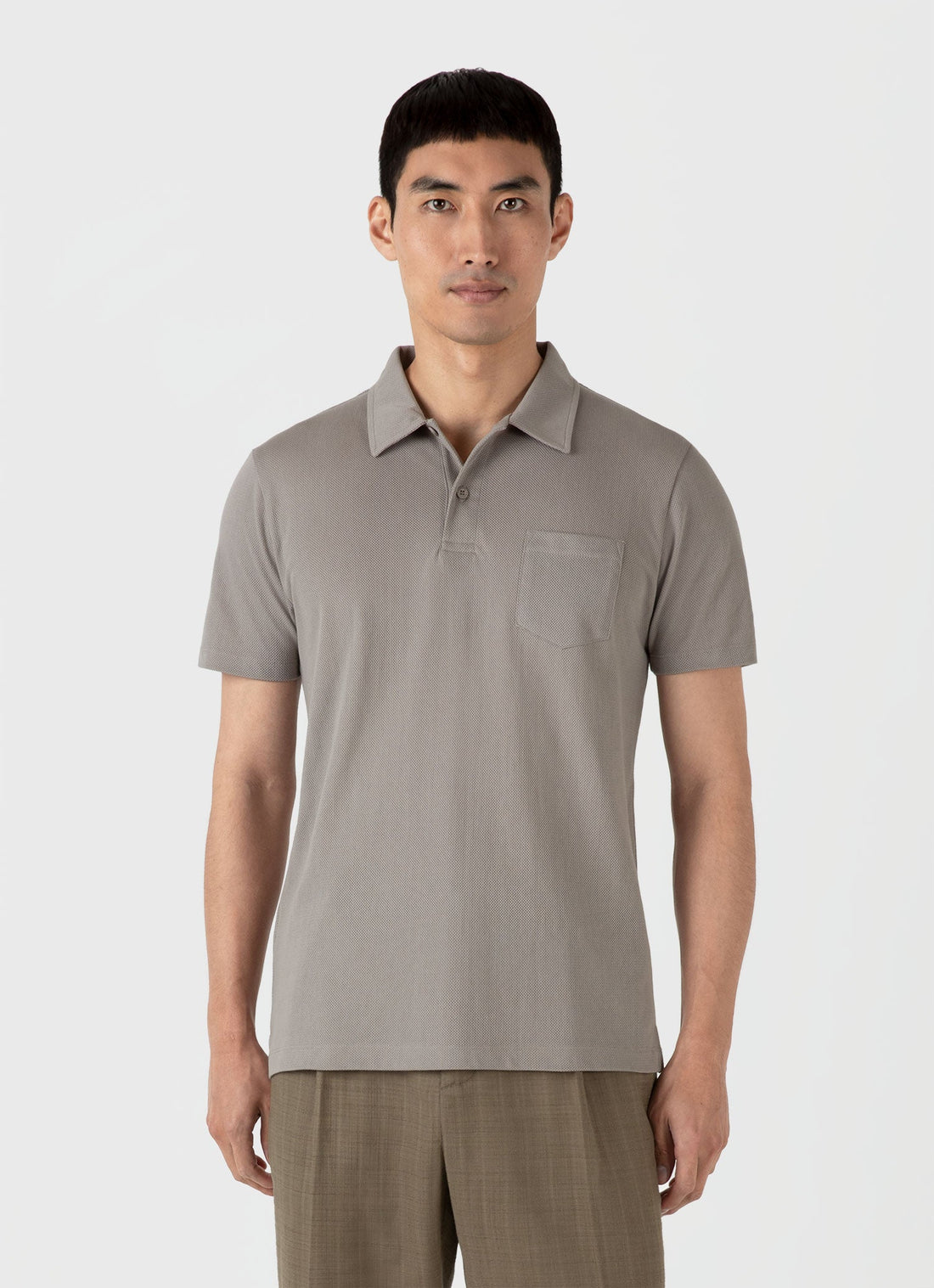 Men's Riviera Polo Shirt in Pewter