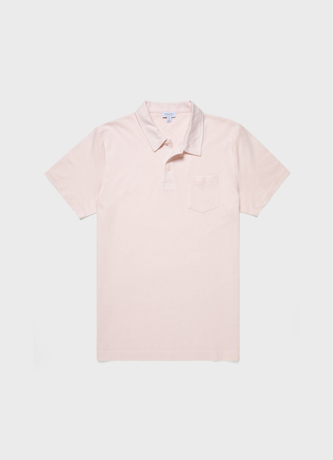 Men's Riviera Polo Shirt in Soft Pink