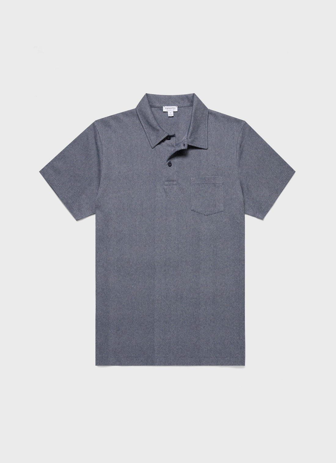 Men's Riviera Polo Shirt in Navy Twist