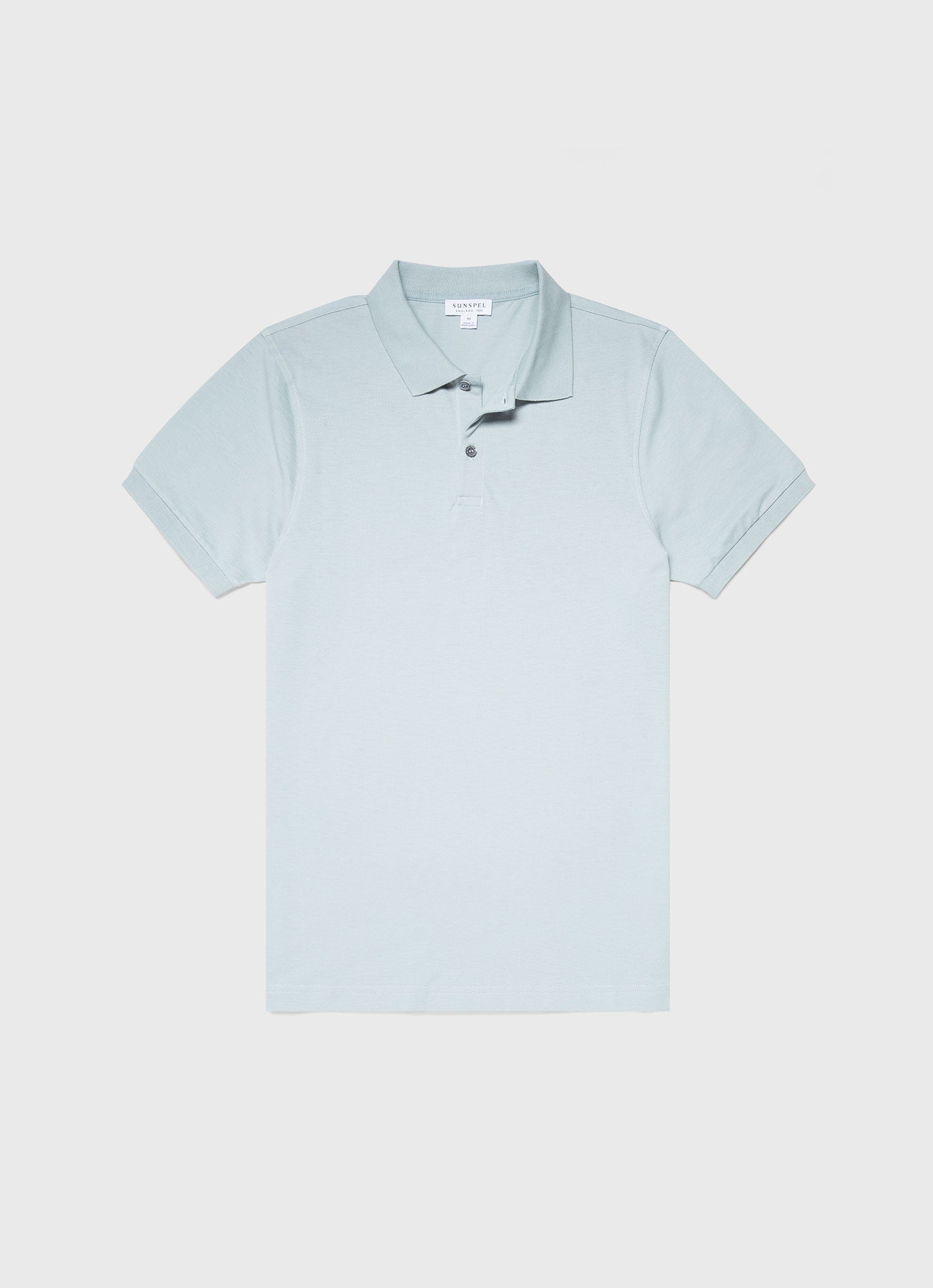 Men's Piqué Polo Shirt in Blue Sage