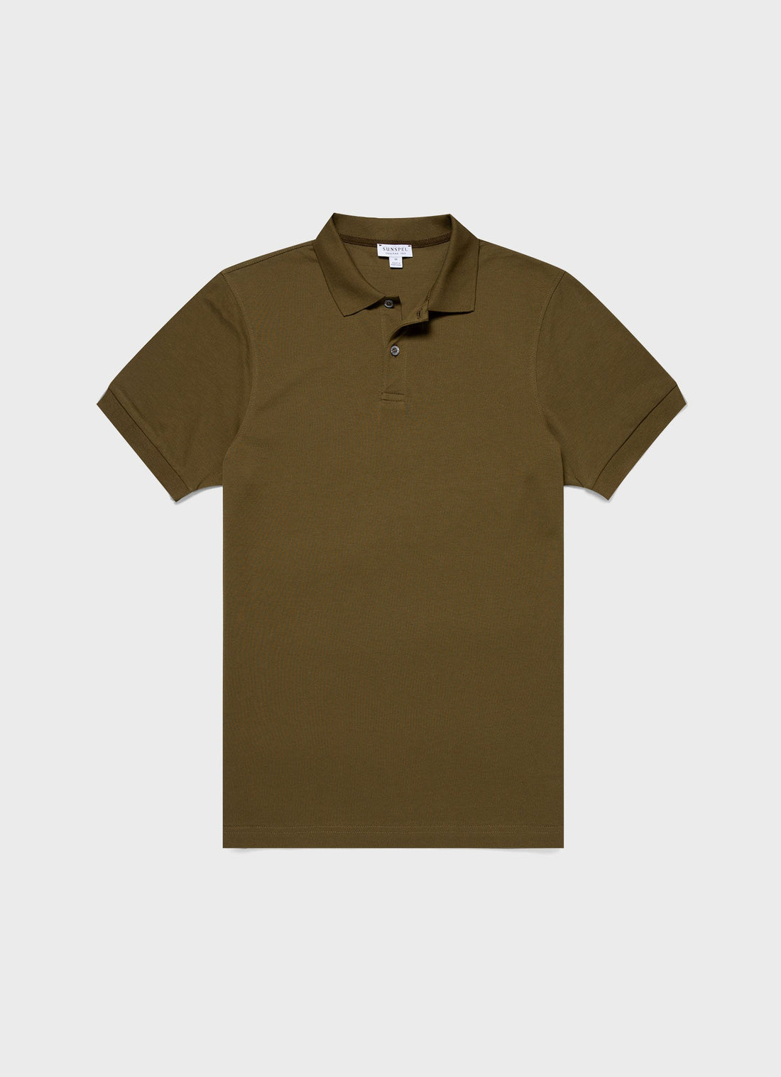 Men's Piqué Polo Shirt in Olive Green