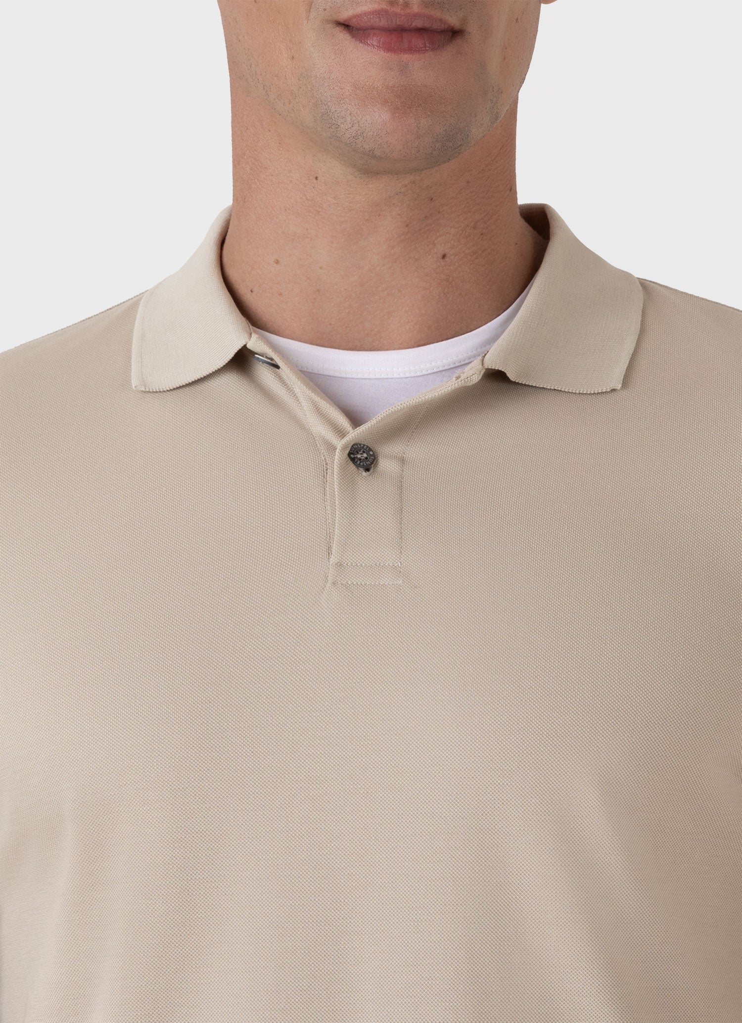 Men's Piqué Polo Shirt in Ash Grey