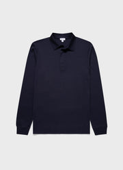 Men's Heavyweight Rugby Polo Shirt in Navy