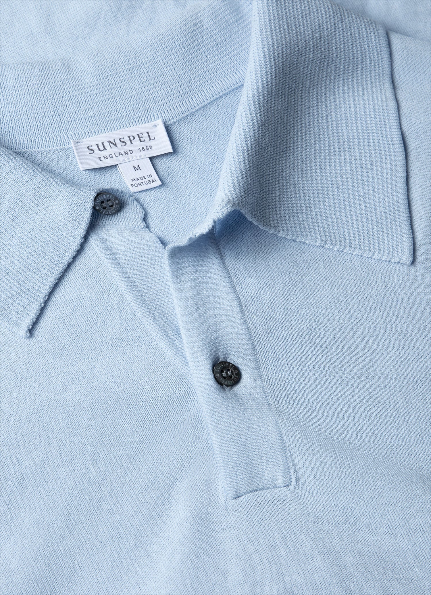 Men's Ice Cotton Polo Shirt in Blue Mist