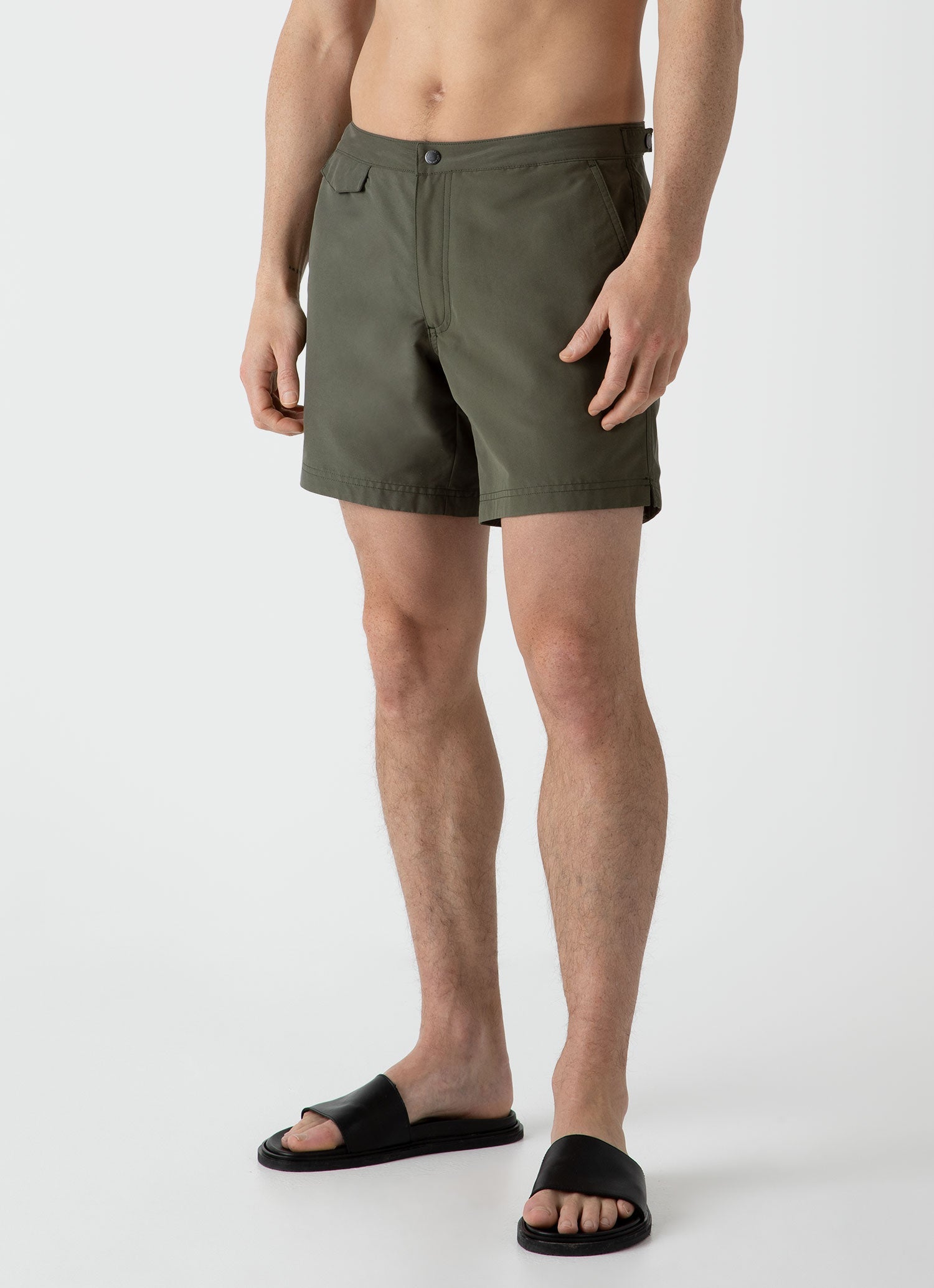 Men's Tailored Swim Shorts in Hunter Green