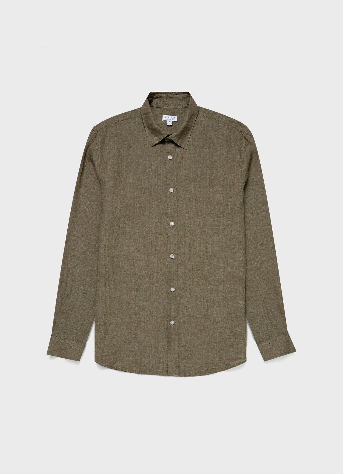 Men's Linen Shirt in Khaki