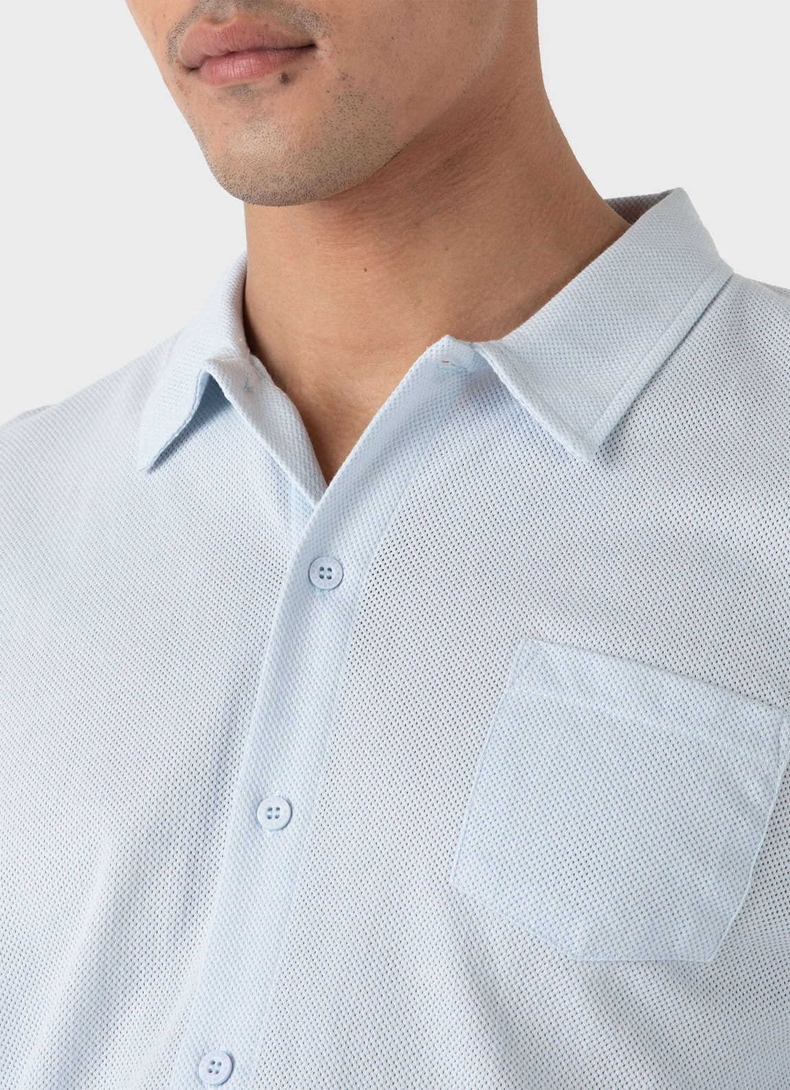 Men's Riviera Shirt in Light Blue