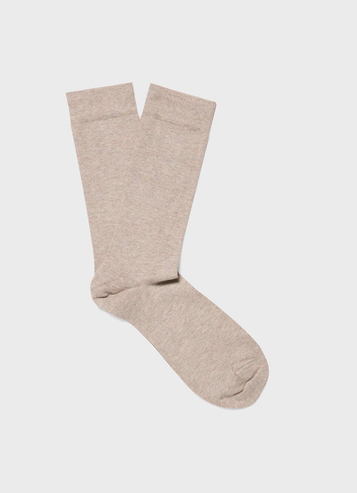 Men's Cotton Socks in Putty Melange