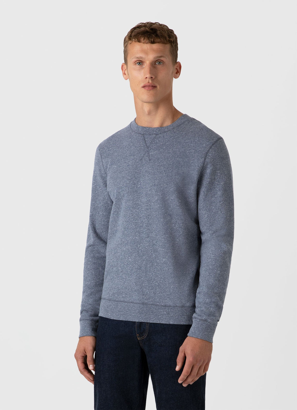 Men's Loopback Sweatshirt in Navy Twist