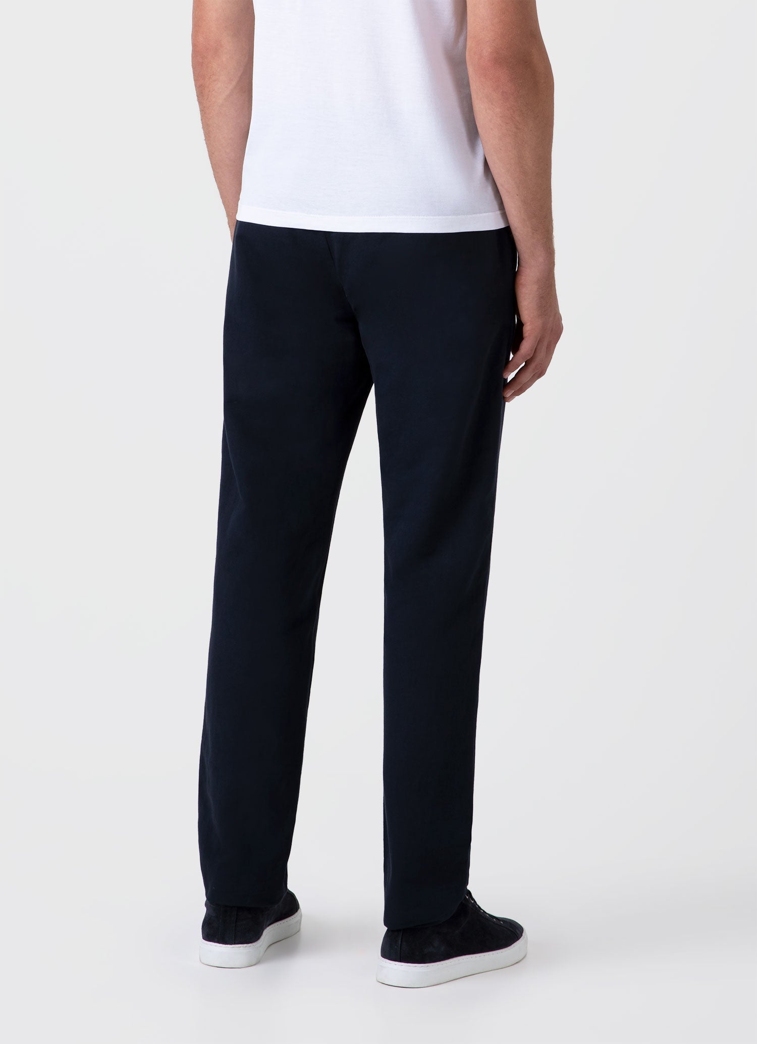 Men's Cotton Linen Drawstring Trouser in Navy