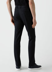 Men's Wool Trouser in Charcoal Melange