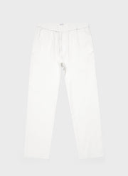 Men's Linen Drawstring Trouser in White