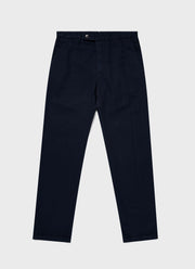 Men's Cotton Linen Two-Piece Suit in Navy