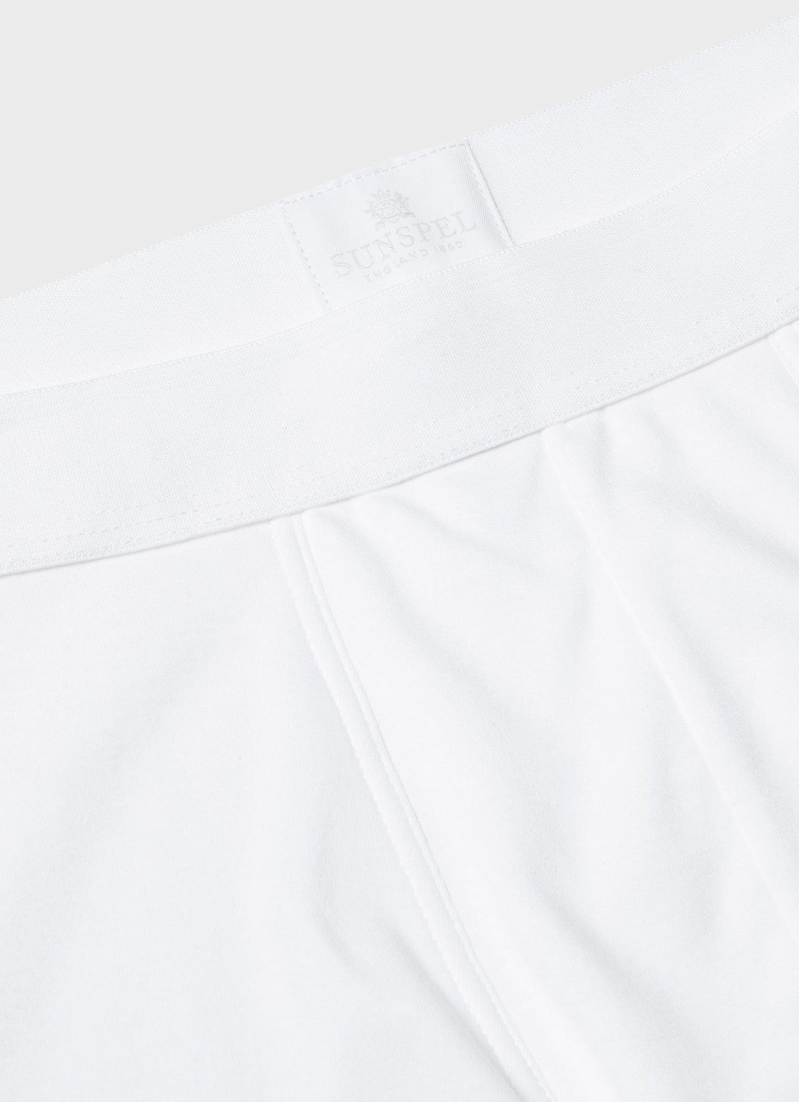 Men's Sea Island Cotton Trunks in White