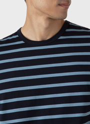 Men's Classic T-shirt in Navy/Como Blue