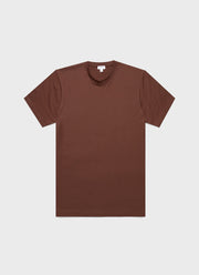 Men's Riviera Midweight T-shirt in Cocoa Brown