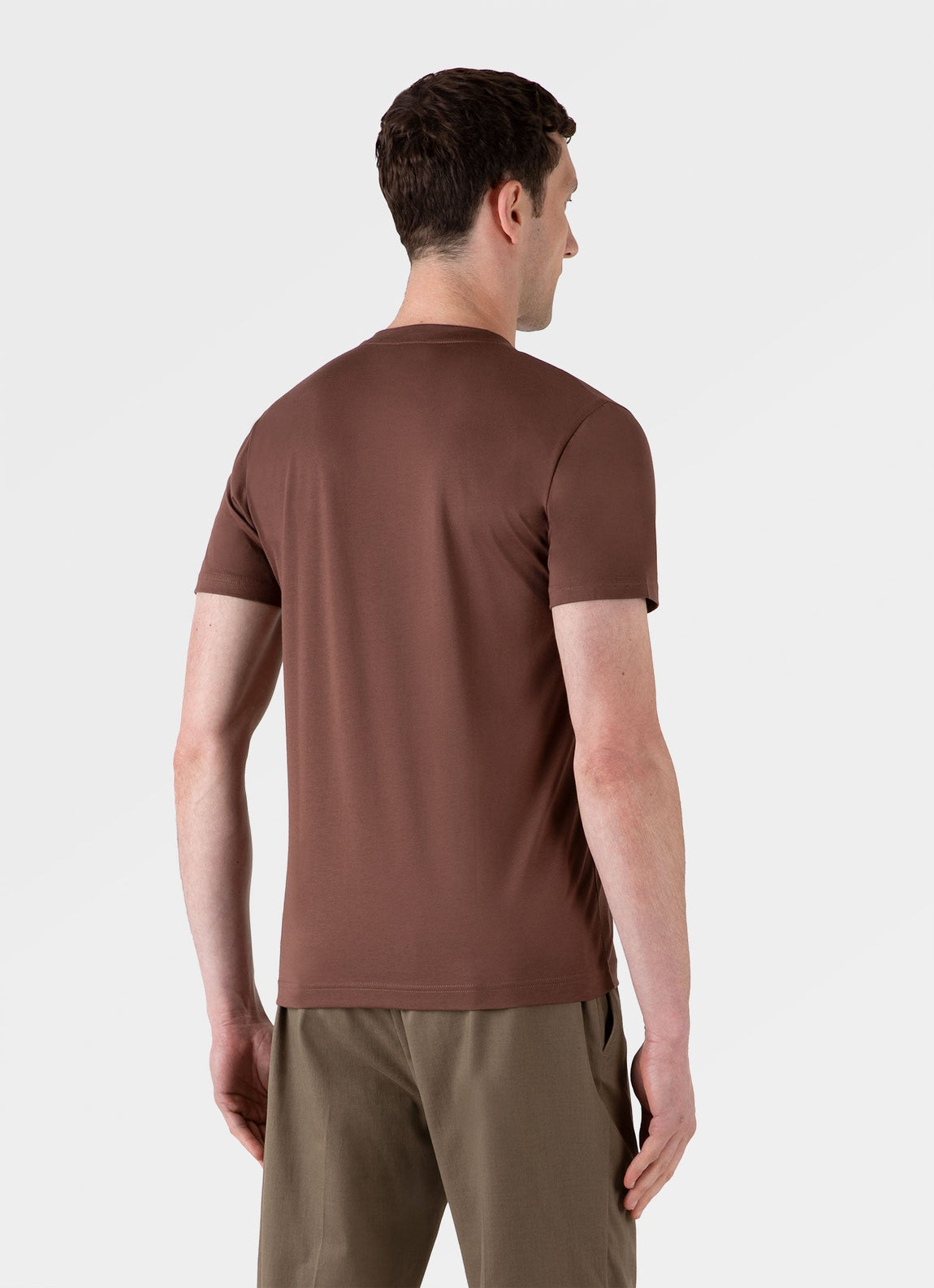 Men's Riviera Midweight T-shirt in Cocoa Brown