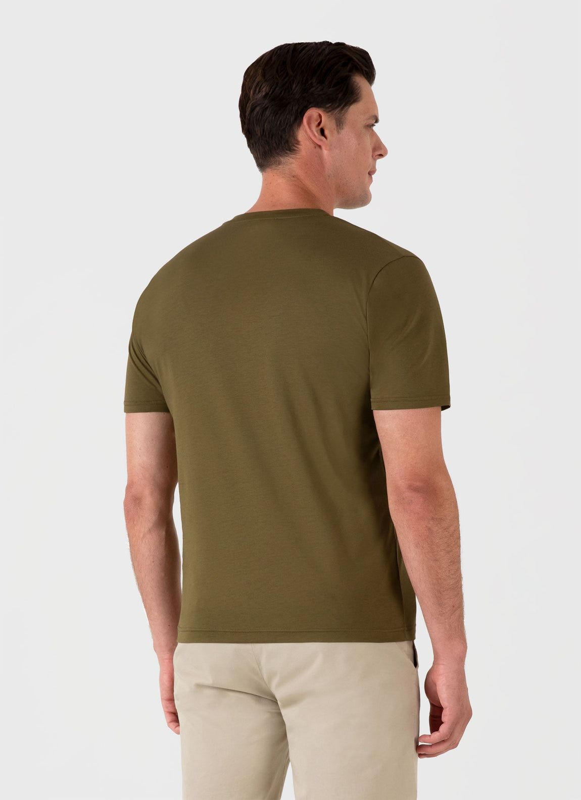 Men's Riviera Midweight T-shirt in Olive Green