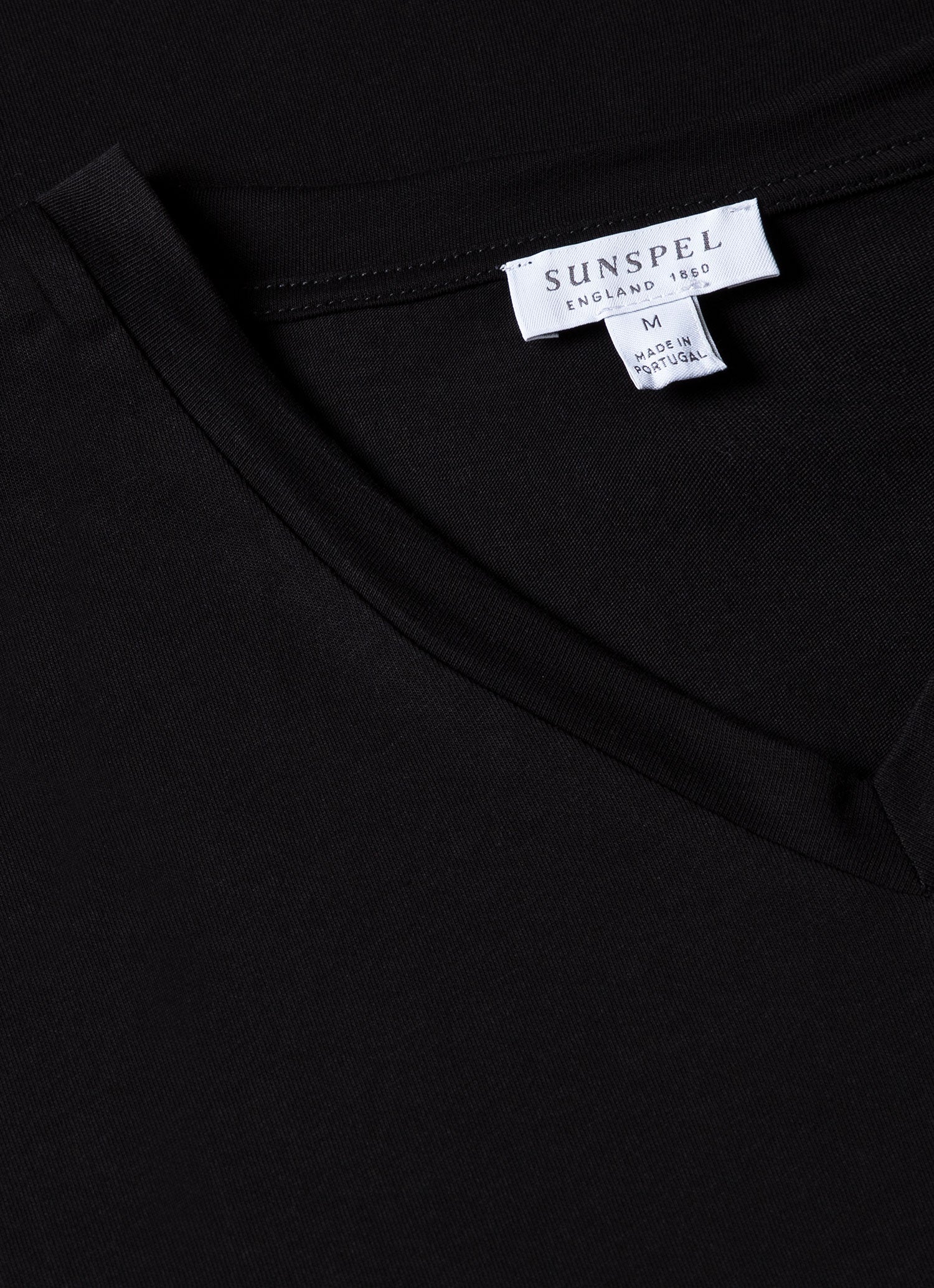 Men's Riviera V Neck T-shirt in Black