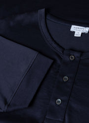 Men's Henley T-shirt in Navy