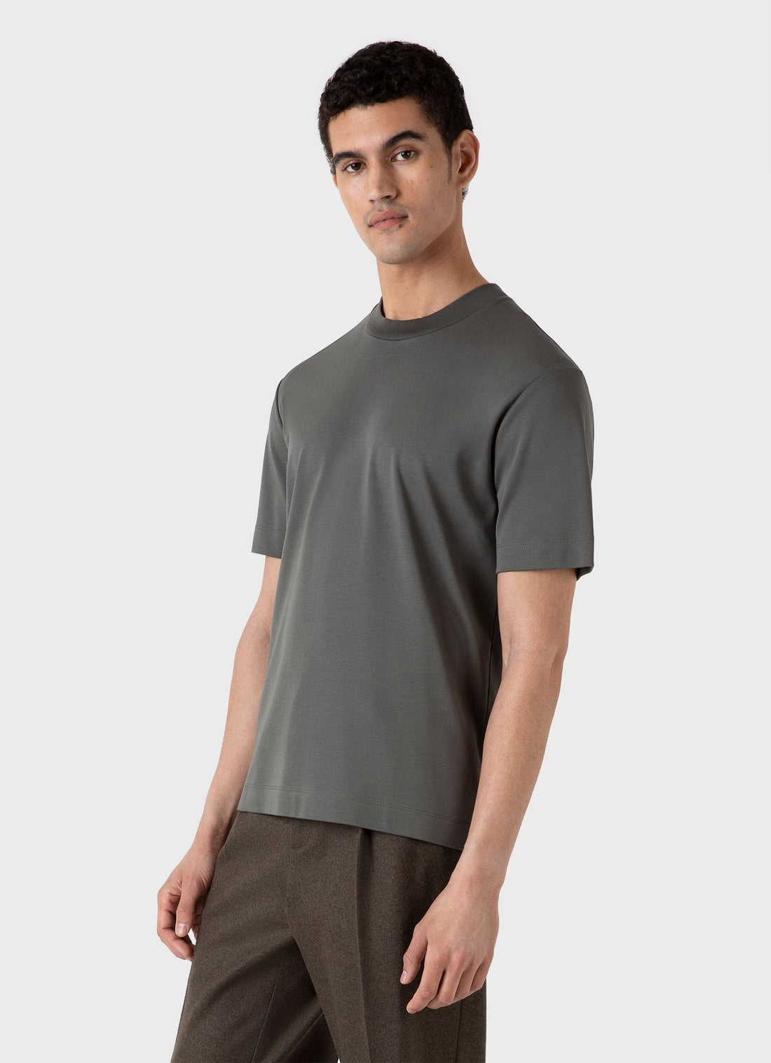 Men's Relaxed Fit Heavyweight T-shirt in Drill Green