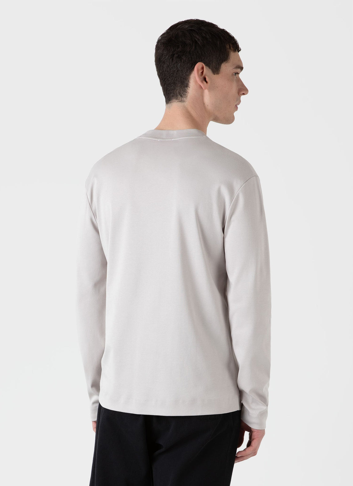 Men's Long Sleeve Heavyweight T-shirt in Putty