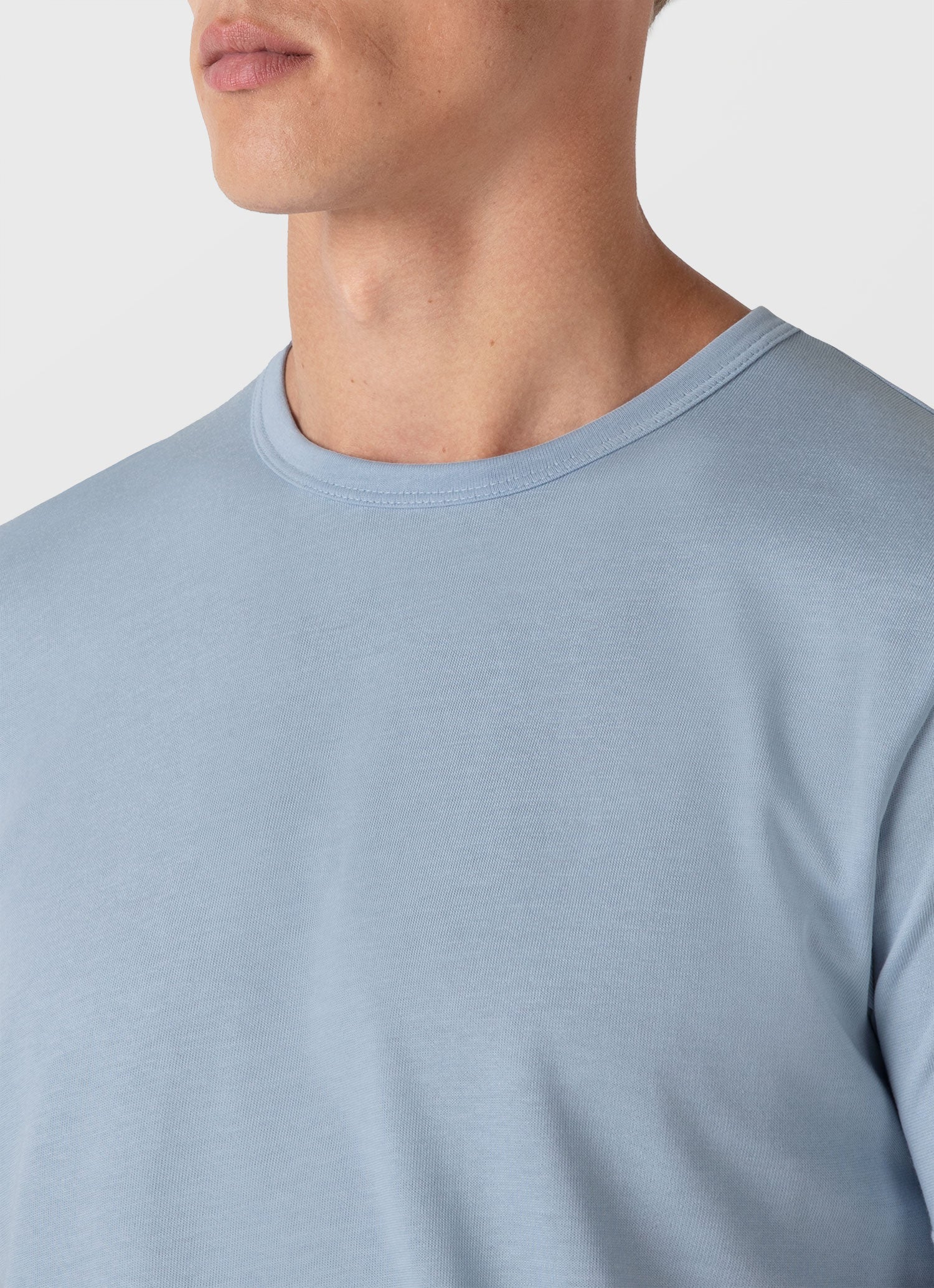 Men's Single Jersey T-shirt in Blue Mist