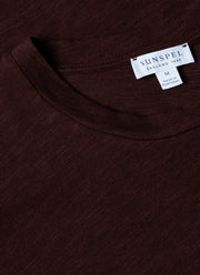 Men's Cotton Linen T-shirt in Raisin