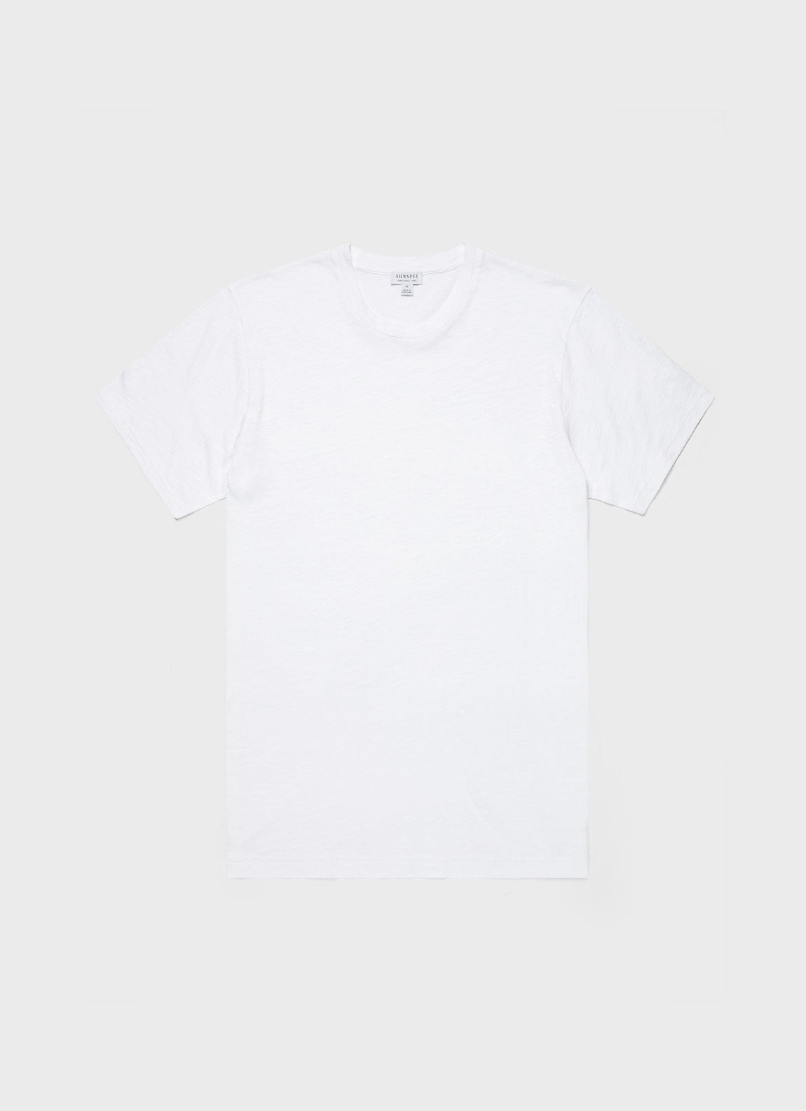 Men's Cotton Linen T-shirt in White