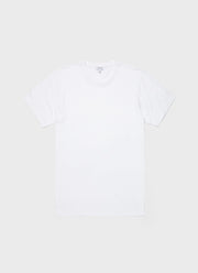 Men's Cotton Linen T-shirt in White