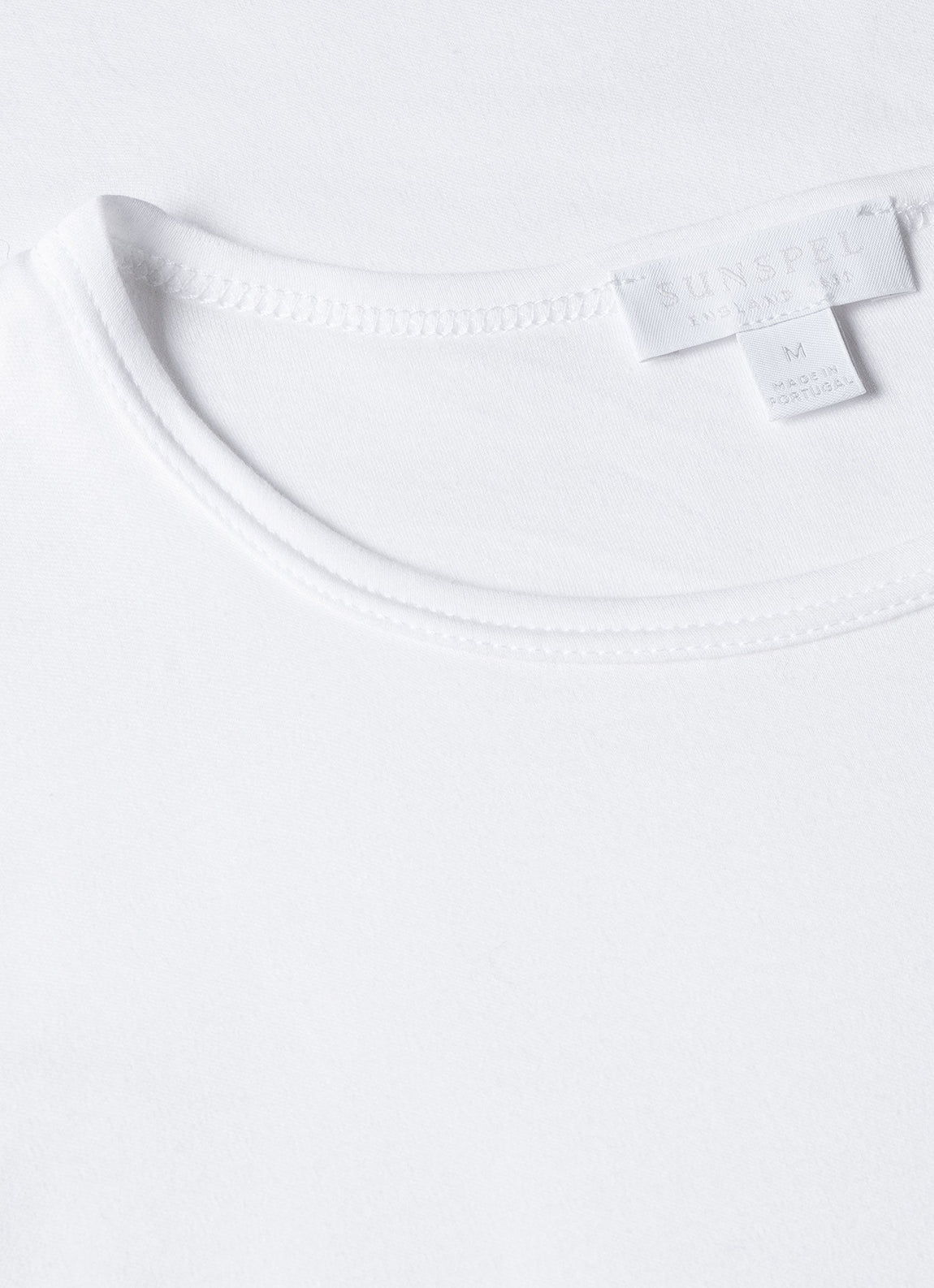 Men's Sea Island Cotton Underwear T-shirt in White