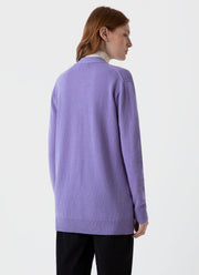 Women's Lambswool Cardigan in Heather