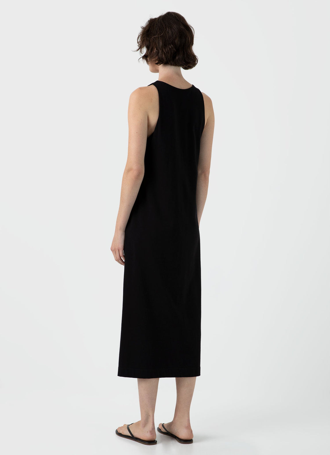 Women's Jersey Midi Dress in Black