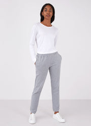 Women's Loopback Sweatpants in Grey Melange