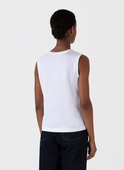 Women's Boy Fit Tank in White